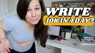 Can a full-time (pregnant) mom write 10k in a day?? (VLOG) Writing the Butter Book: Part 7