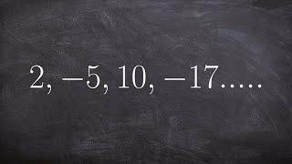 Finding the formula for a sequence of terms