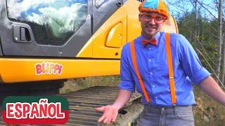 Blippi visita una obra de construcción | Aprende con Blippi