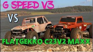 G Speed V3 & Flatgekko C23V2 MAXX- Long Technical Rock Crawling Session #gspeed, #flatgekko