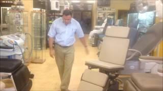 Demonstrating the Ritter 75F Power Procedure Chair for Sale. | Dr's Toy Store