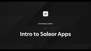 Getting started with Saleor Apps • Extending Saleor