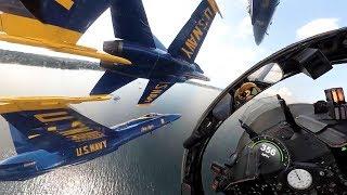 Amazing Cockpit View! US Navy Blue Angels Team Highlights