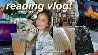 VLOG️: cozy days in my life, reading vlog, new book recommendations & getting through my tbr!