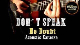 No Doubt - Don´t speak - Acoustic Karaoke