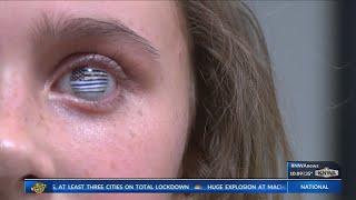 Local girl honors mother with glass eye design