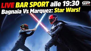 LIVE Bar Sport alle 19:30 - Bagnaia Vs Marquez: Star Wars a Jerez!