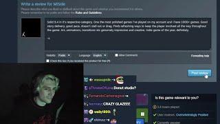 xQc Leaves a Rare Positive Review for Steam Game "MiSide"