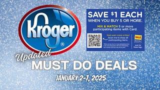 *3 FREEBIES* Kroger UPDATED Must Do Deals for 1/2-1/7 | MEGA SALE & MORE