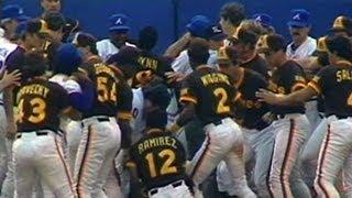 Tempers flare, benches clear in Atlanta