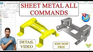 NX sheet metal all command  Complete tutorial on Sheet metal design #sheetmetaldesignnx