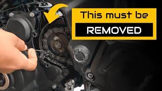 How to Deep Clean and Lubricate your motorcycle chain drive | #dominar400 #motorcyclemaintenance