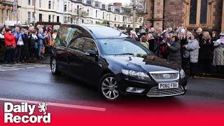 Janey Godley's funeral sees the comedian receive a final standing ovation from Glaswegians