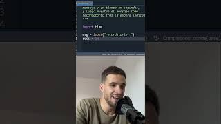 Programa un Recordatorio en Python con Cuenta Atrás ⏳ #python