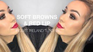 Soft Browns with a Red Lip | Inglot Ireland Tutorial