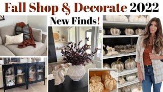 New Fall Decorate With Me 2022 & Fall High End Dupes / Fall Shelf Styling + Sourdough!