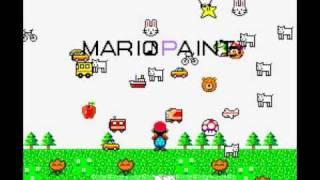 Mario Paint - Title Screen - When You Click The Star