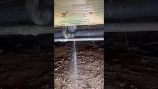 repairing a 1/2” copper line in a crawlspace #plumber #plumbing