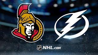 Hoffman, Condon strong as Senators top Lightning, 7-4