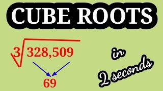 Fast easy tricks ||cube roots