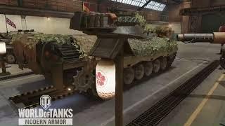 Bernie's Garage has a Leopard-1A1 with a  skin & a Mark (MoE) World of Tanks console CLASSIC SHORTY