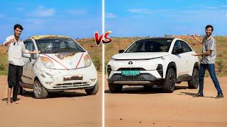 24 Hours in Cheap vs Luxury car  TATA Nano vs TATA Curvv