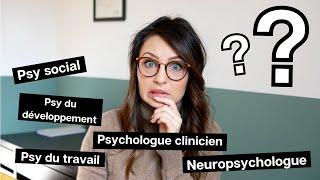 Les spécialités en psychologie