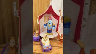 Aladdin - Jasmine Mini Castle Play Set, Disney Aladdin Action Figure Abu/Aladin & Flying Carpet.