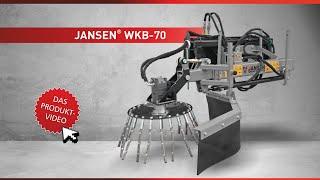 Wildkrautbürste Jansen WKB-70, Wildkrautbesen, Unkrautbürste, hydraulisch