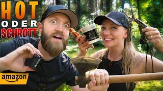 5 GÜNSTIGE Bushcraft-Tools von Amazon im Härtetest – Hot oder Schrott?