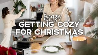 GETTING COZY FOR CHRISTMAS  | DIY Christmas Decor, Peppermint Coffee & Baking Homemade Cookies