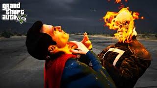 GTA 5 - Ghost Rider Burn Superman Soul with Hell Fire