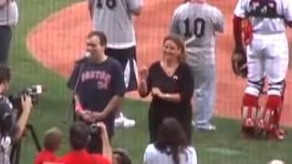 Autistic Man Get's Help Performing National Anthem