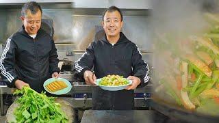 Stir-fried Celery with Dried Tofu. It's fresh, crisp, and  nutritious