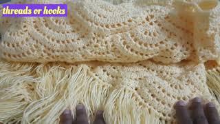 फटाफट से बनाए beautiful triangle ️शाॅल/Crochet  shawl latest New Design  in 2024 @threadsorhooks