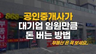 공인중개사 수입 대기업 임원 만큼 버는 방법