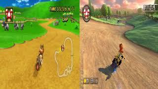 Mario Kart 8 Retro Track Comparison