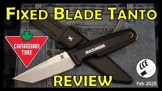 $20CAD Full Tang Fixed Blade Knife - Canadian Tire