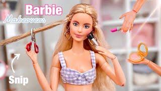 Quick Barbie Doll Makeovers! Fixing Up & Customizing Dolls