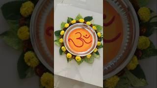 Learn how to make decorative flower thali and Rangoli this diwali.. #shorts #flower #thalidecoration