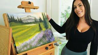 ASMR Relax and Oil Paint With Me, Part 2 | Brush Sounds, Soft Speaking, Whispers