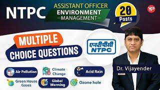 MCQ on Air pollution, Climate change, Acid rain, Global warming, GHG, Ozone hole NTPC AO Environment