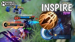 【ARGUS】Inspire Spell Ignore Defense! - ARGUS Ranked Gameplay Mobile Legends