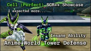 Cell (Perfect) SCR++ Showcase! Insane Ability! Anime World Tower Defense