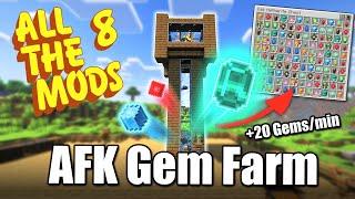 The only AFK Mob Farm for Apotheosis Gems! | All The Mods 8 & 9