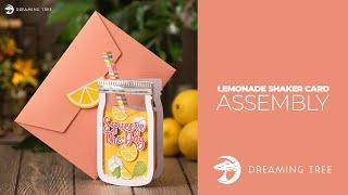 SVG File - Lemonade Shaker Card - Assembly Tutorial (For Cricut, Silhouette, and ScanNCut)