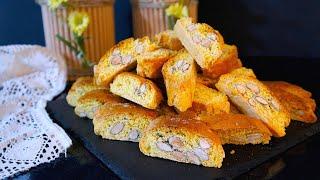 CANTUCCI TOSCANI l BISCOTTI CROCCANTI ALLE MANDORLE l RICETTA FACILE 