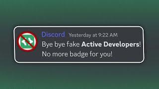 You Might Lose your Active Developer Badge!