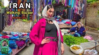 Grand Bazaar Walking Tour Rudsar CITY - gilan part 3 - iran bazaar walking tour 2022