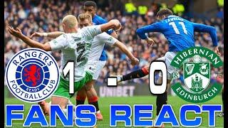 AWFUL 2ND HALF!!! RANGERS FANS REACT! RANGERS 1-0 HIBERNIAN